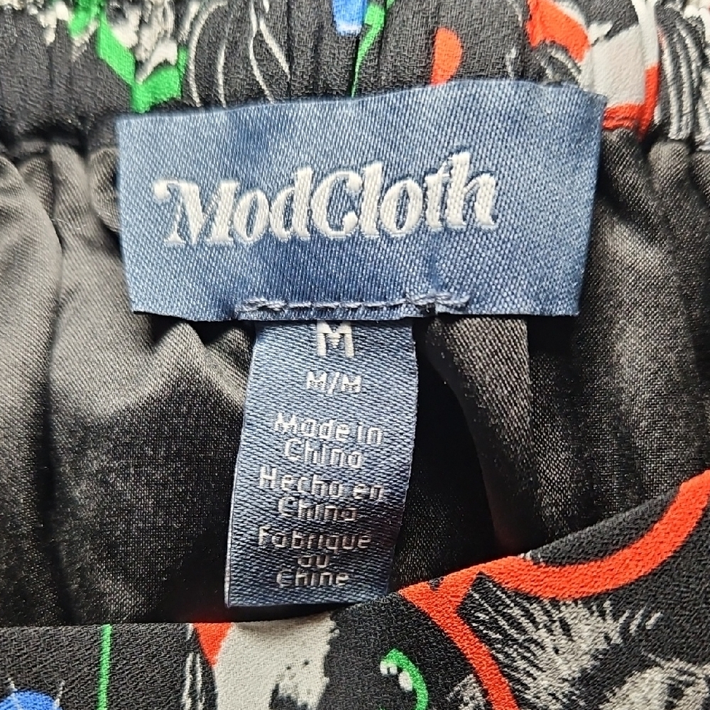 Modcloth Stay Sassy Holiday Kitties Skirt - Picture 8 of 13